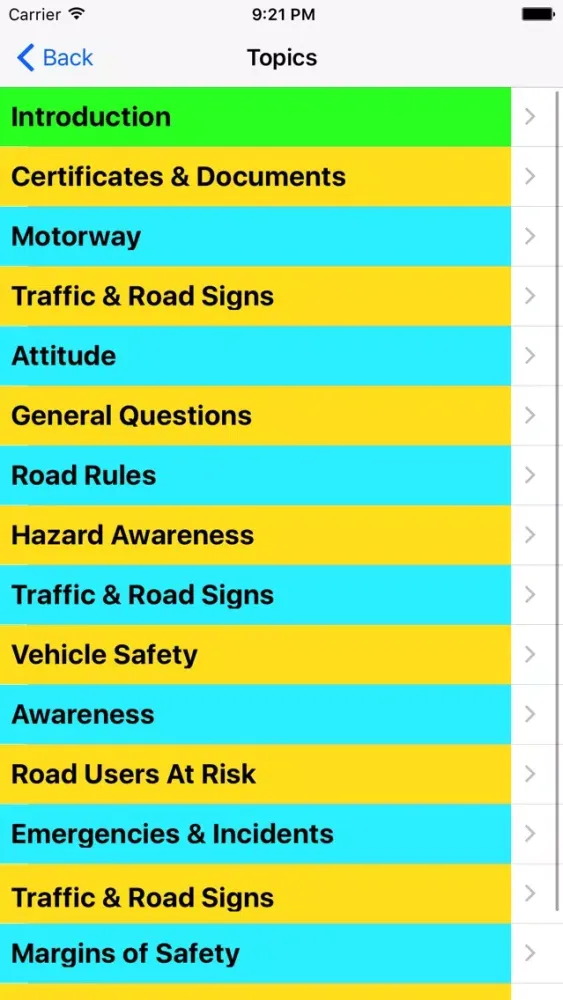 Theory Test For Learner Car Drivers & Road Signs应用截图