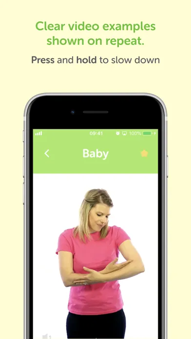 Ảnh chụp màn hình của Baby Sensory Signbook