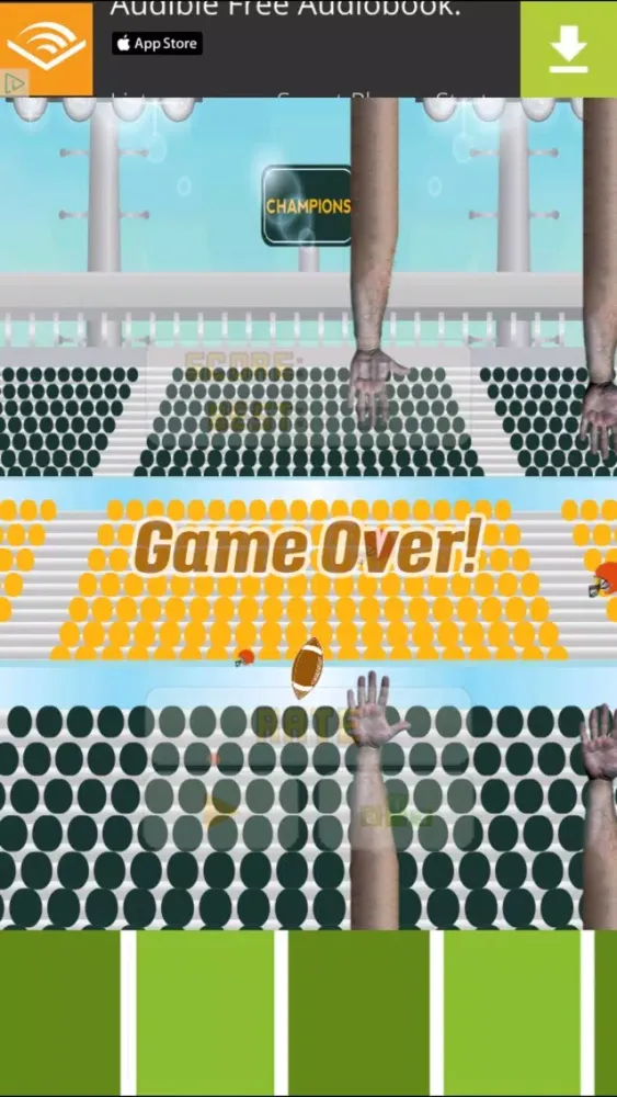 Captures d'écran de Flying Football Game a daring challenge of tapping skill and fun