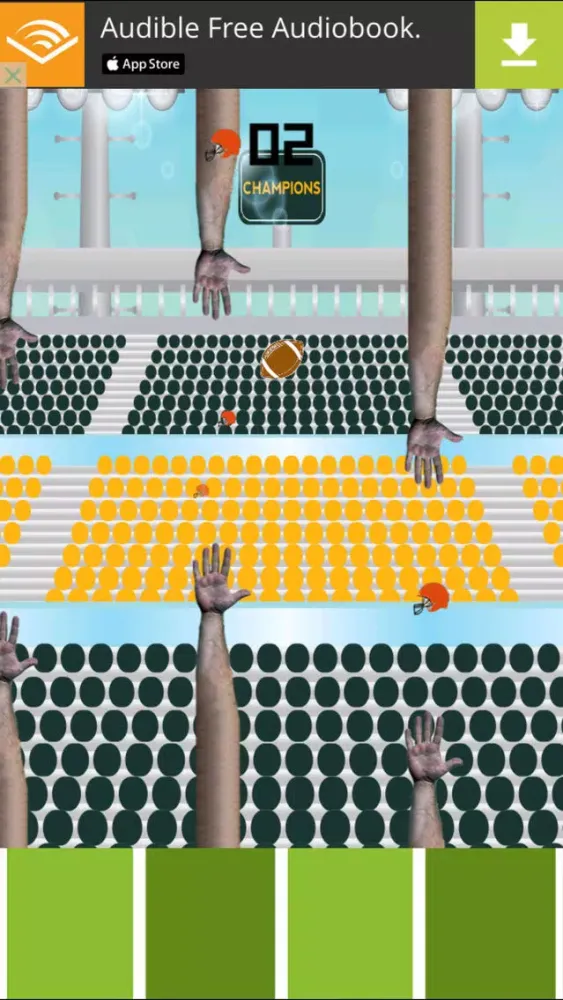 Captures d'écran de Flying Football Game a daring challenge of tapping skill and fun
