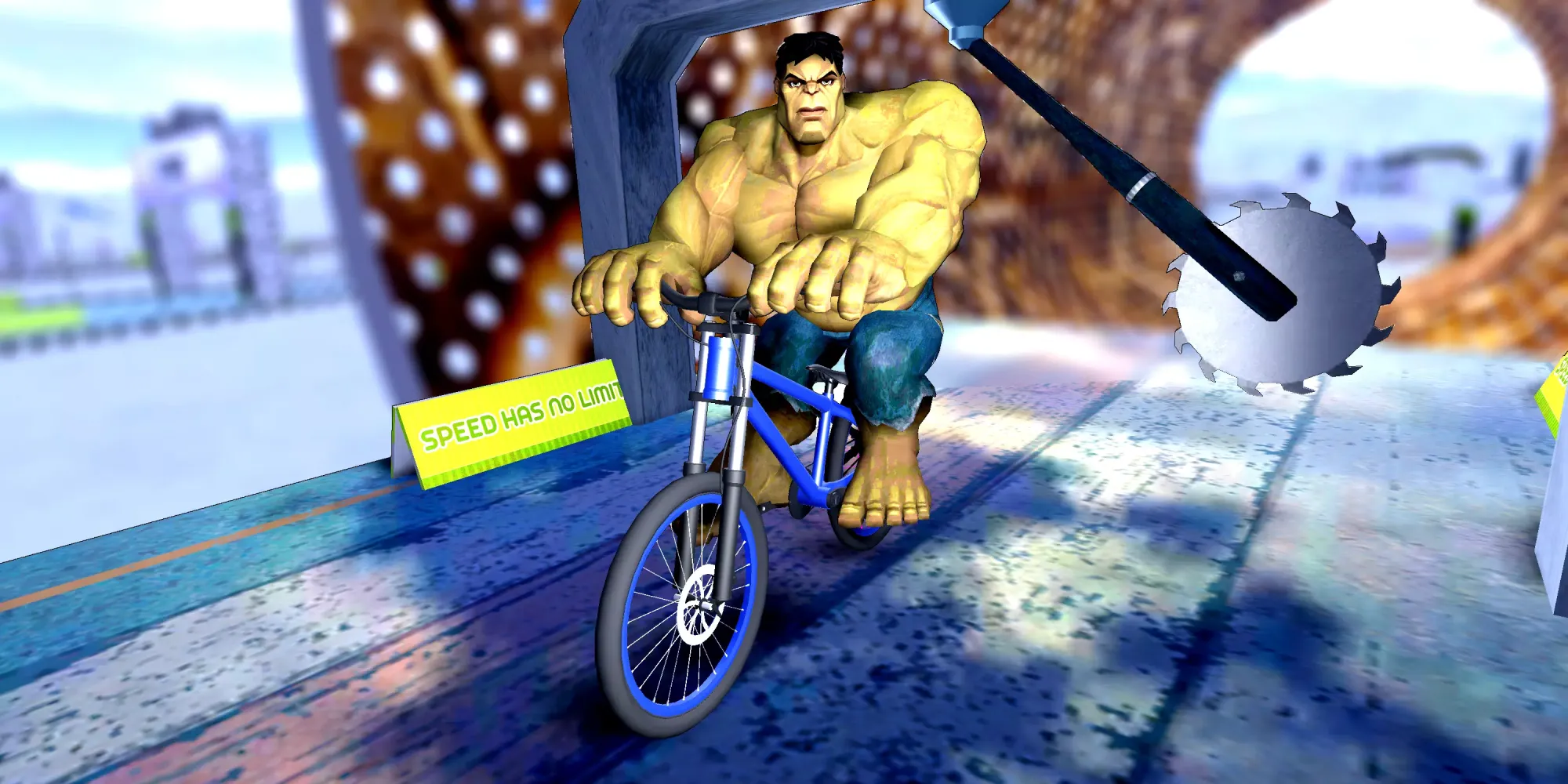 صور Epic Superhero Cyclist Stunt