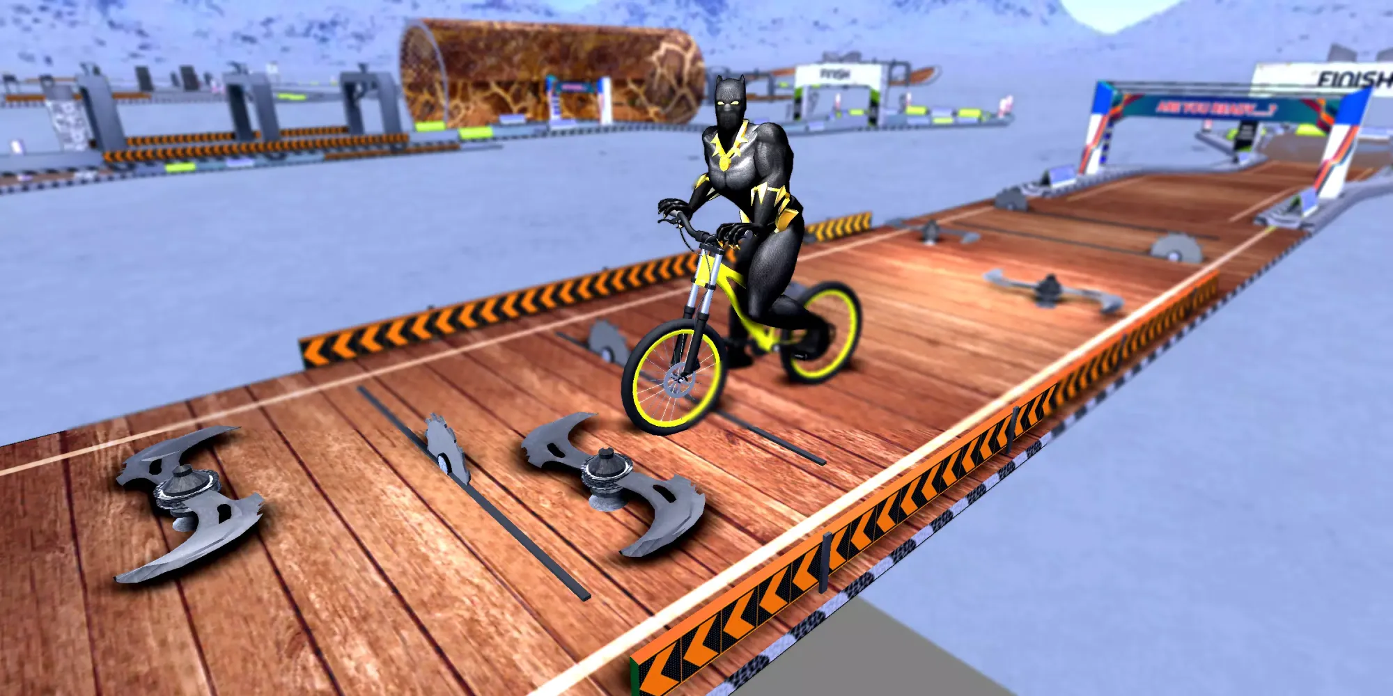 صور Epic Superhero Cyclist Stunt