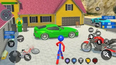 Tangkapan skrin Rope Hero Game spider 3d