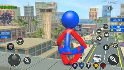Tangkapan skrin Rope Hero Game spider 3d