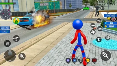 Tangkapan skrin Rope Hero Game spider 3d