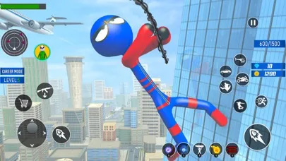 Tangkapan skrin Rope Hero Game spider 3d