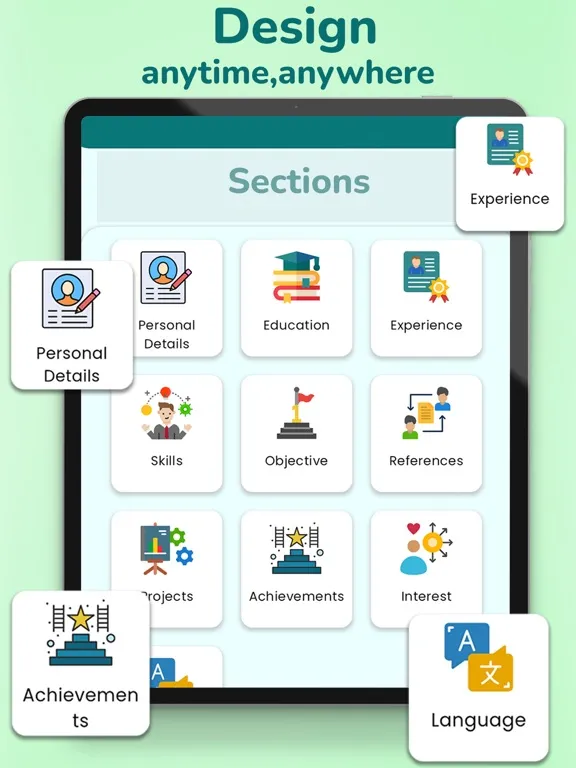 صور CV Maker & Builder -Resume App iPad 