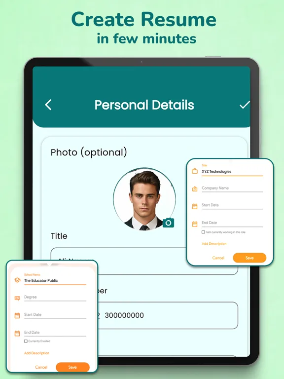 صور CV Maker & Builder -Resume App iPad 