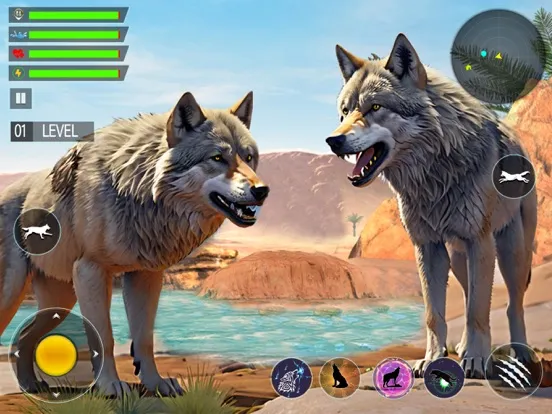 Capturas de pantalla de Animal Hunter : Wolf Survival iPad 