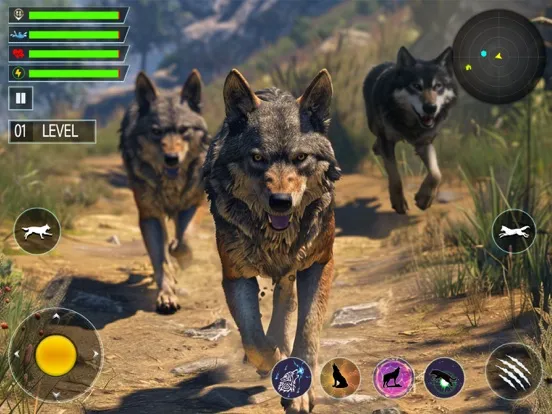 Capturas de pantalla de Animal Hunter : Wolf Survival iPad 