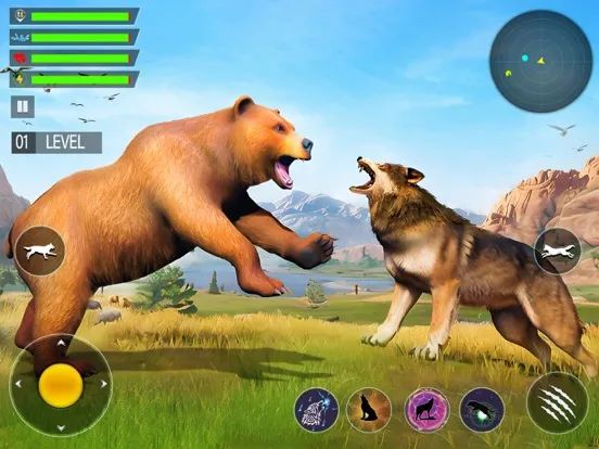 Capturas de pantalla de Animal Hunter : Wolf Survival iPad 
