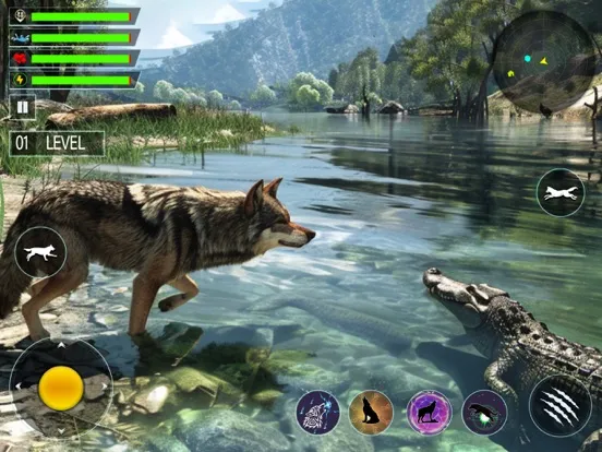 Capturas de pantalla de Animal Hunter : Wolf Survival iPad 