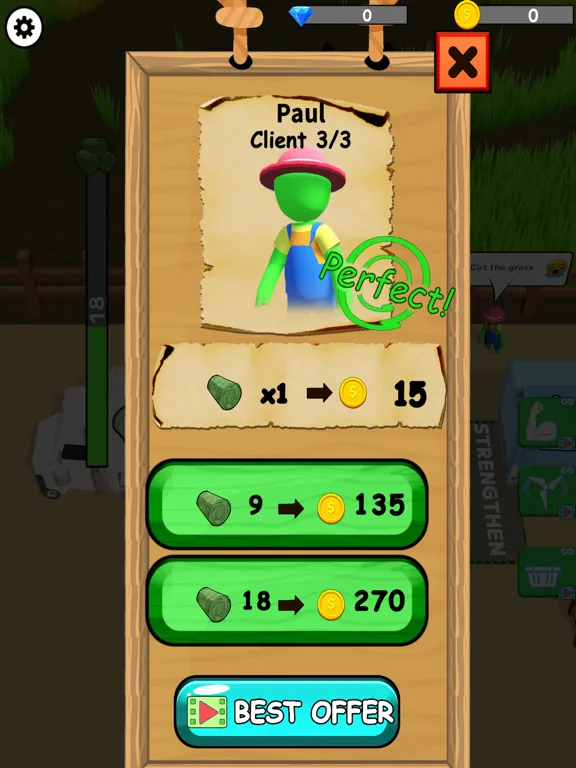 Capturas de tela do Mowing Master iPad 
