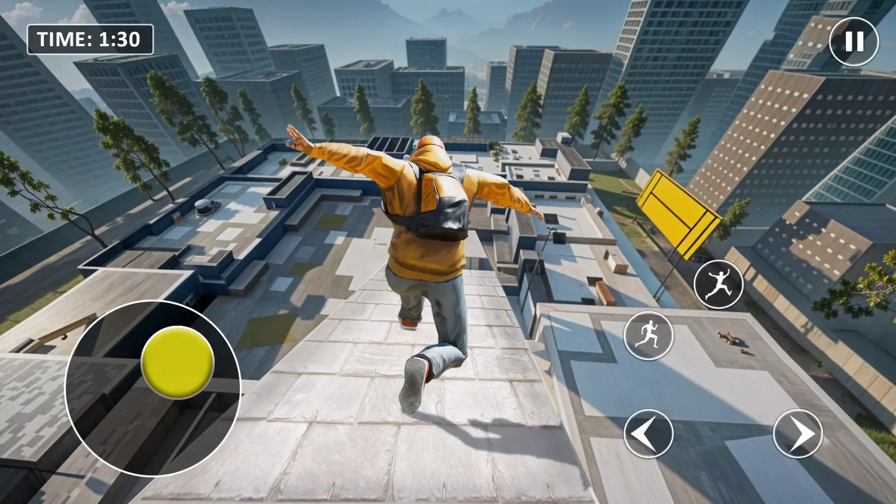 ภาพหน้าจอของ Go Up Rooftop Run Parkour Game