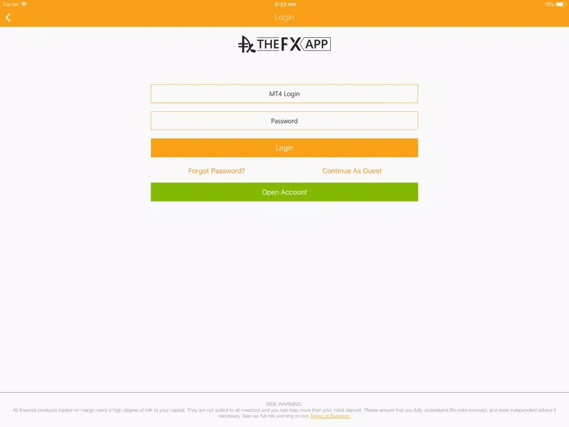 TheFXApp iPad  Screenshots