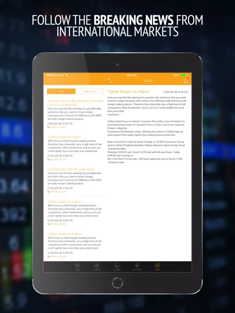 GKInvest iPad  স্ক্রিনশট