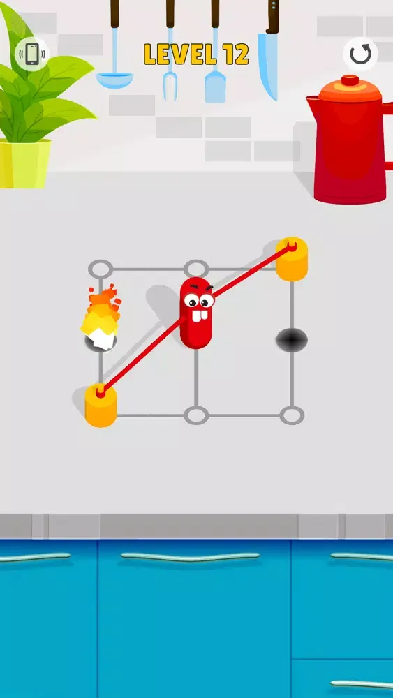 Capturas de tela do Sausage Tangle