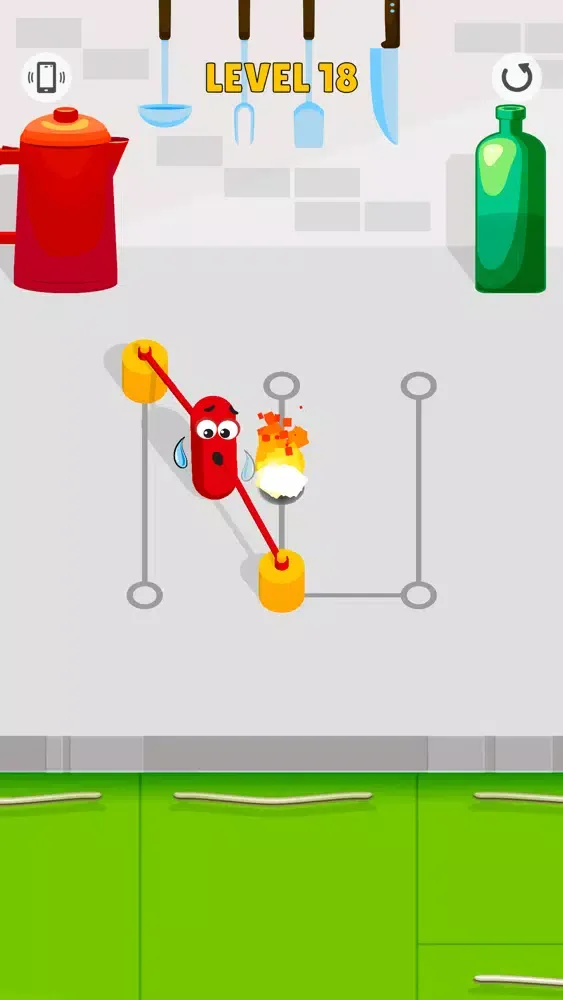 Capturas de tela do Sausage Tangle