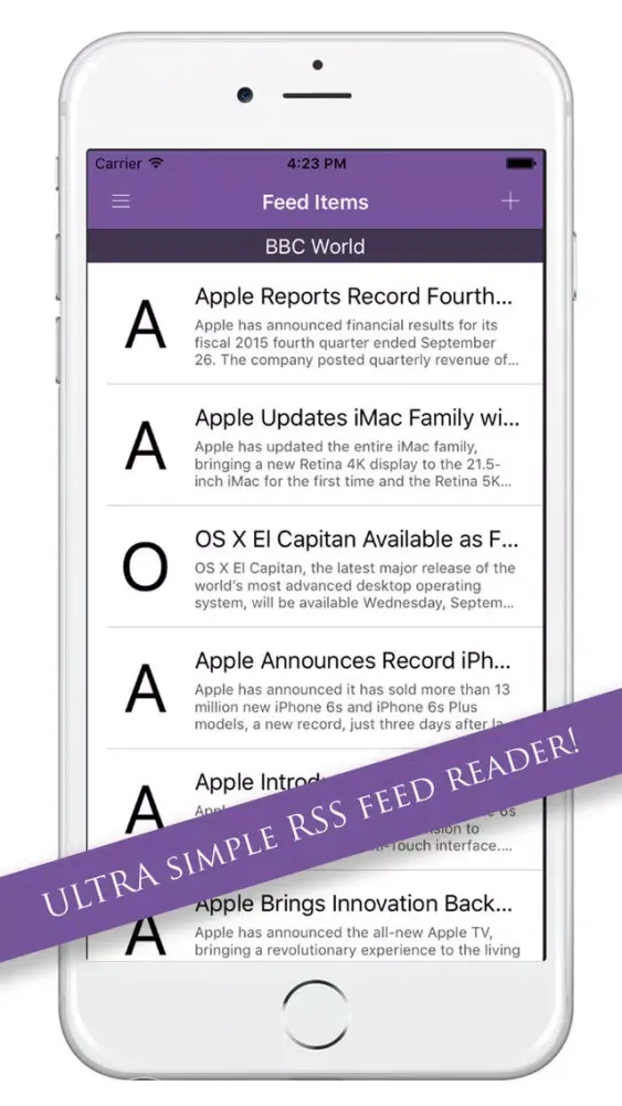 Скриншоты Beautiful RSS Feed Reader