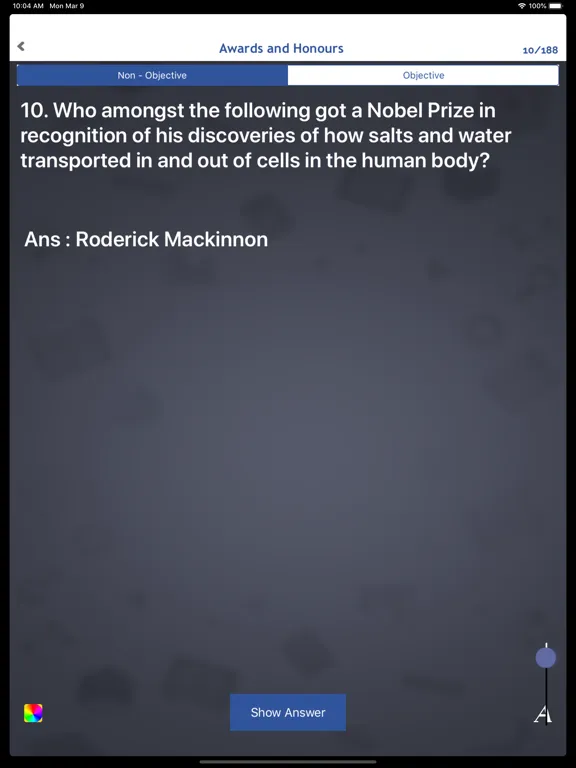 World General Knowledge Quiz iPad 應用截圖