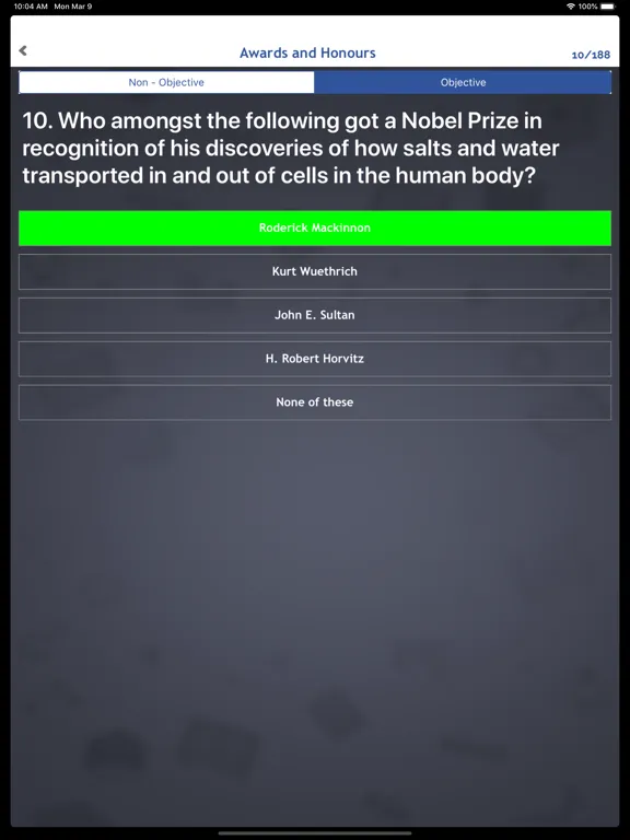 World General Knowledge Quiz iPad 應用截圖