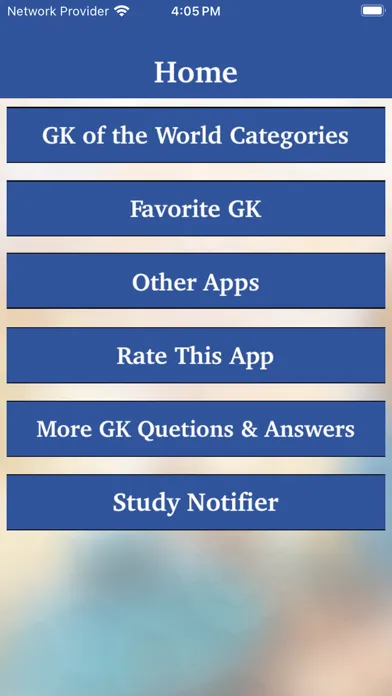 GK of the World Study Notifier Screenshots