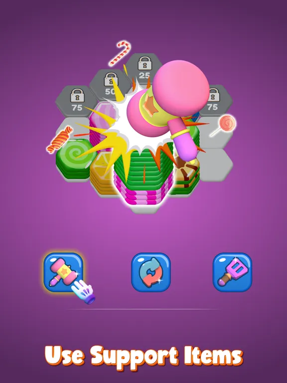 Zrzuty ekranu Hexa Sort: Candy Blast iPad 
