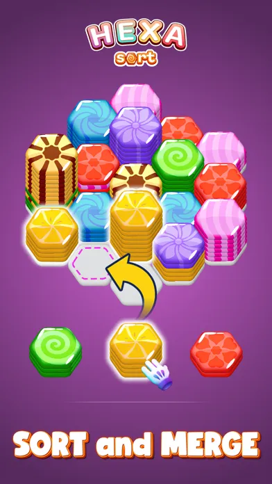 Zrzuty ekranu Hexa Sort: Candy Blast