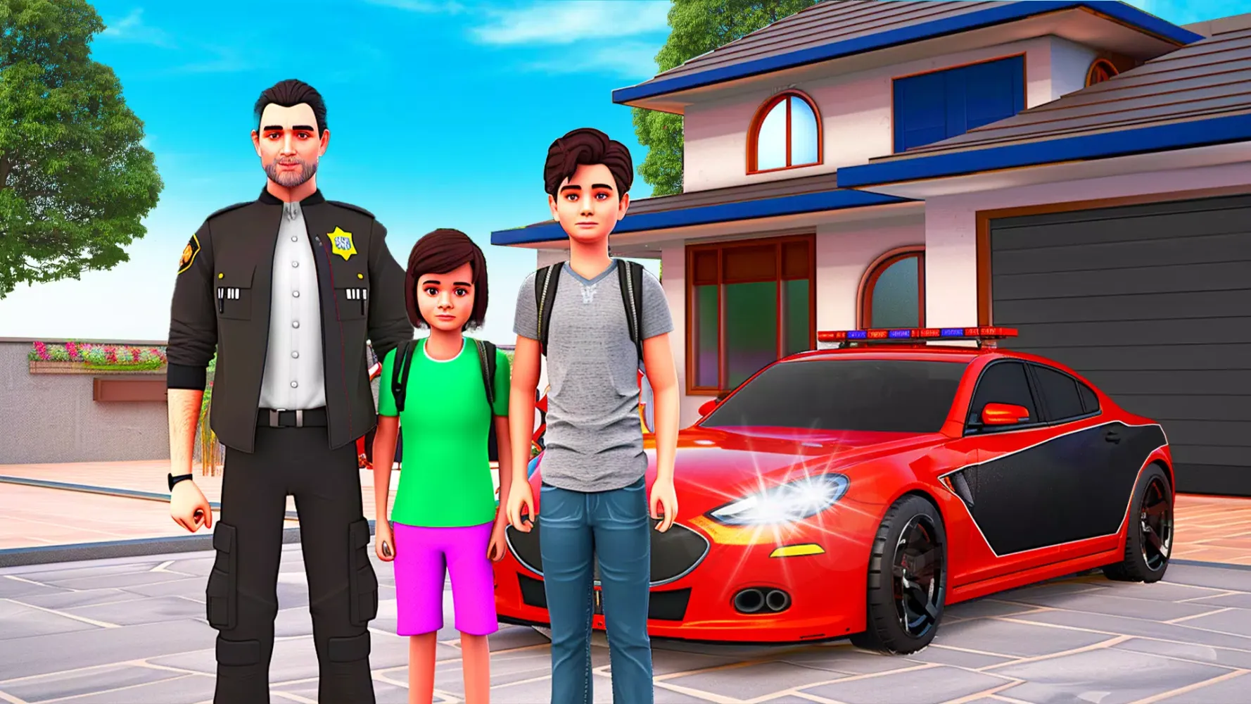 Virtual Police Dad Simulator سکرین شاٹس