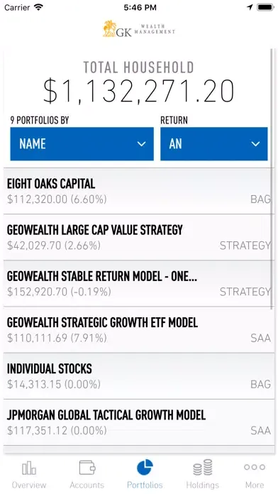 GK Wealth Management Mobile应用截图