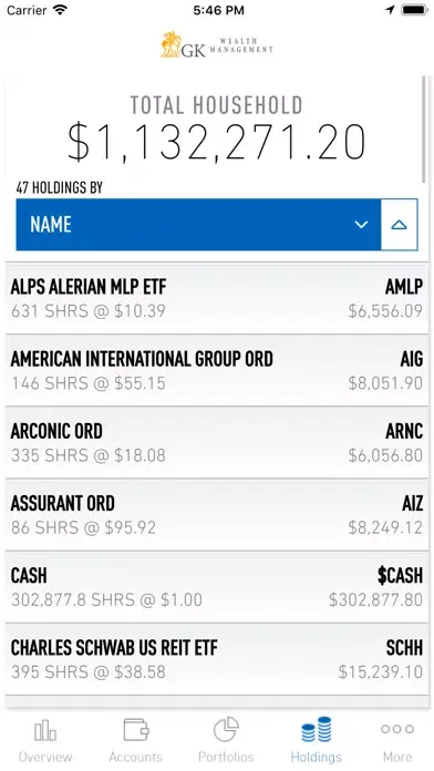GK Wealth Management Mobile应用截图