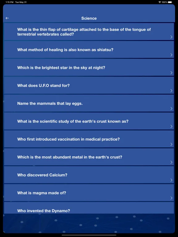 تصاویر World General Knowledge - GK iPad 