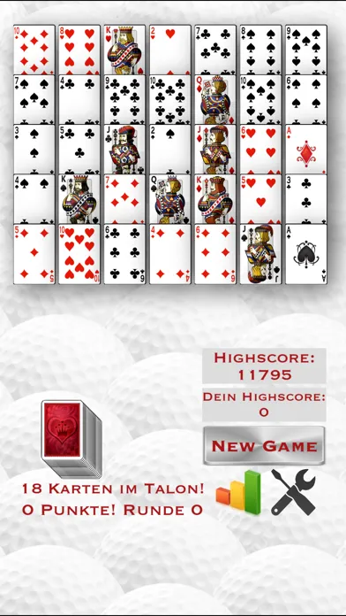 Tangkapan skrin Golf Royal Solitaire