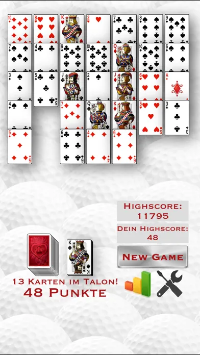Tangkapan skrin Golf Royal Solitaire