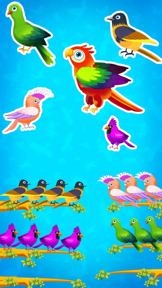 Color Bird Sort Puzzle Games Screenshots
