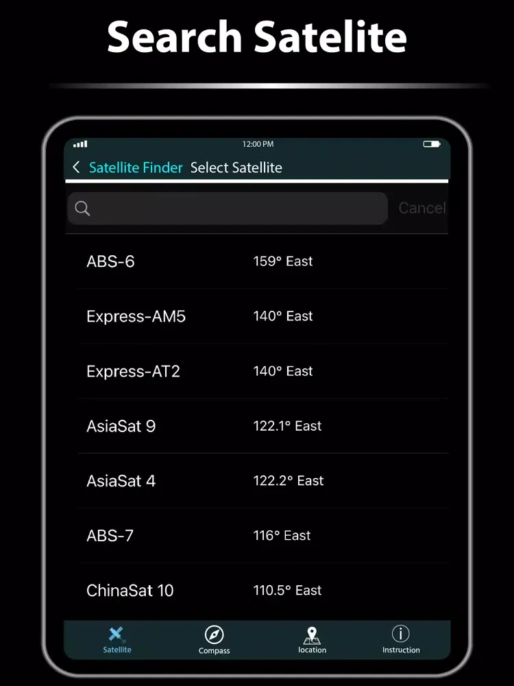 Satellite Finder for Dish TV iPad 應用截圖