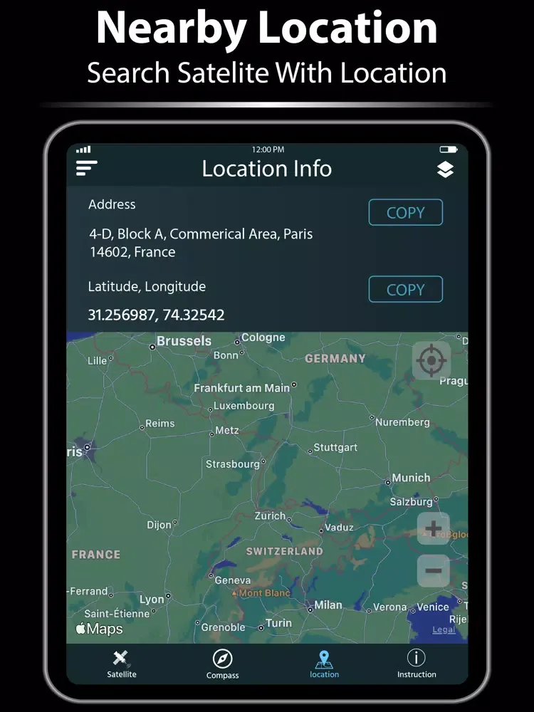 Satellite Finder for Dish TV iPad 應用截圖