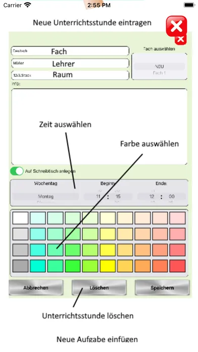 Stundenplan Pro Ekran Görüntüleri