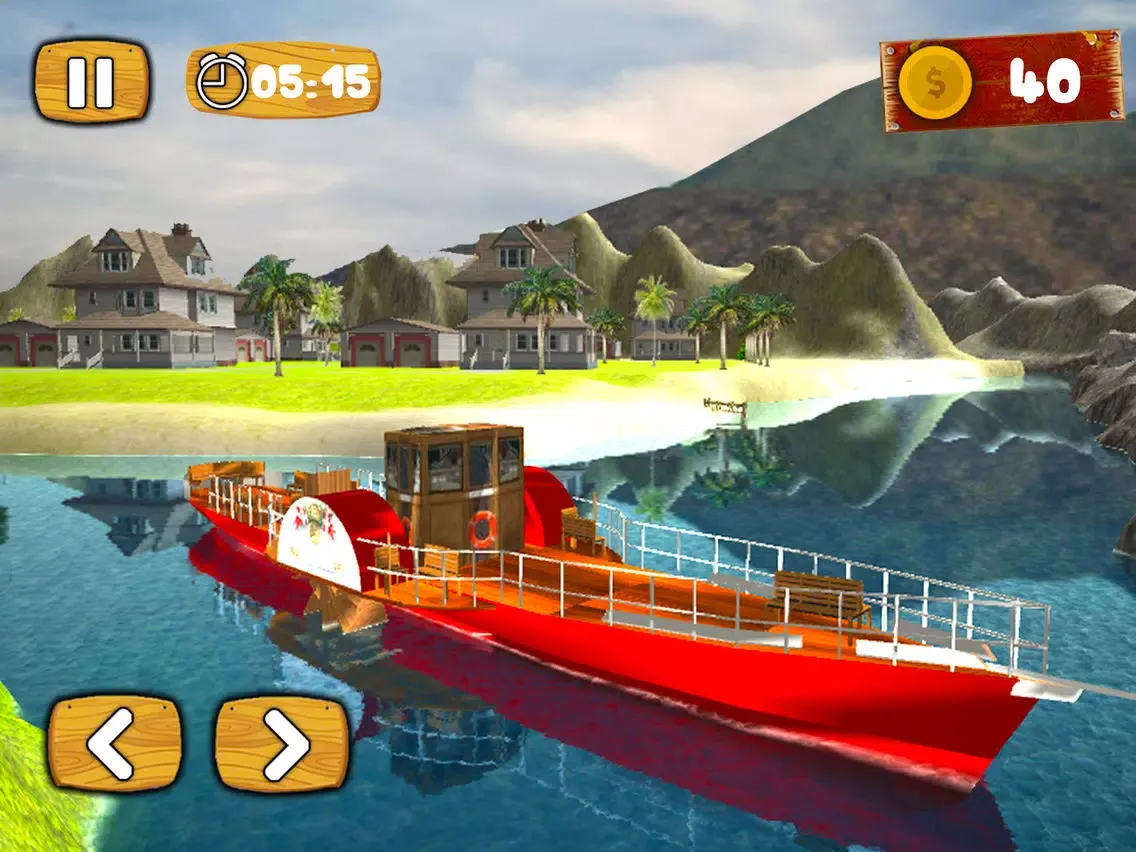 Captures d'écran de Water Boat Taxi Driving Sim iPad 