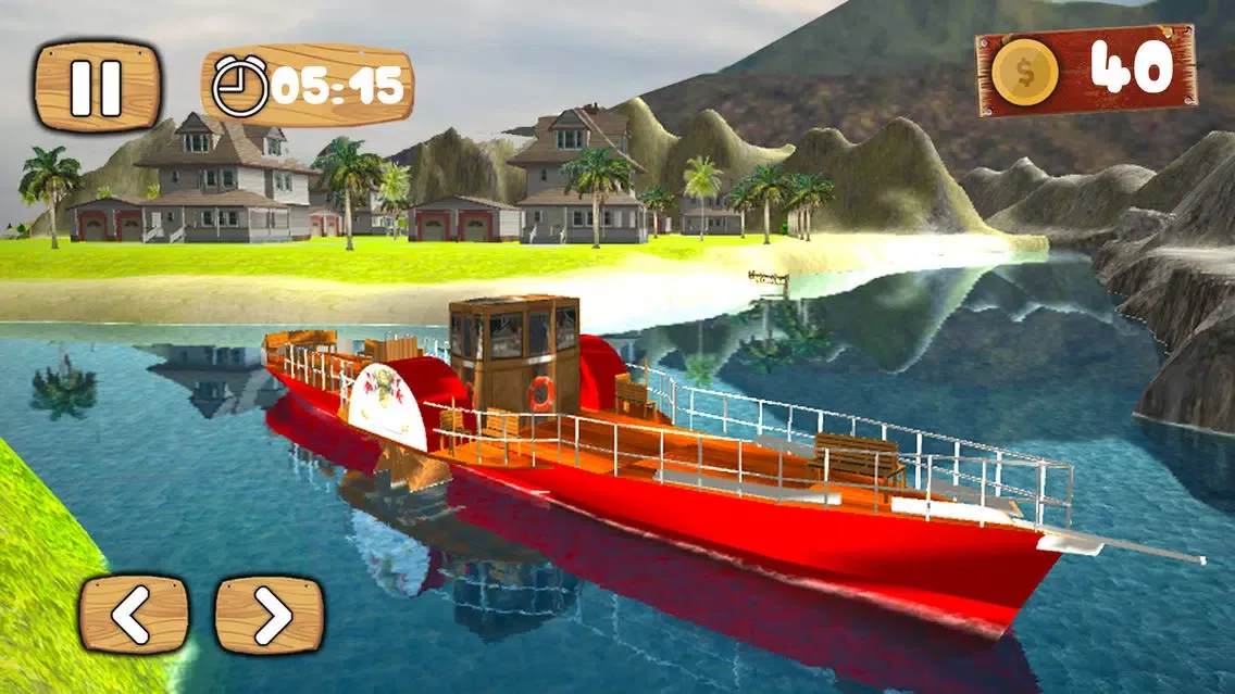 Captures d'écran de Water Boat Taxi Driving Sim