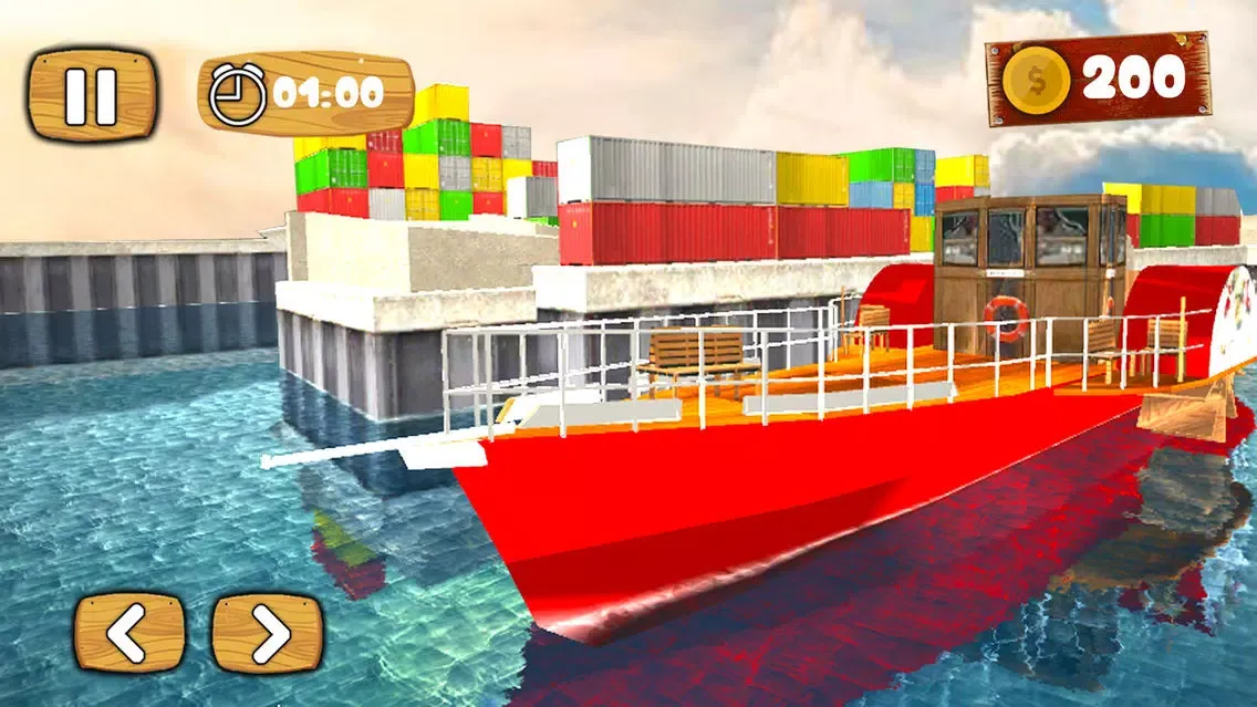 Captures d'écran de Water Boat Taxi Driving Sim