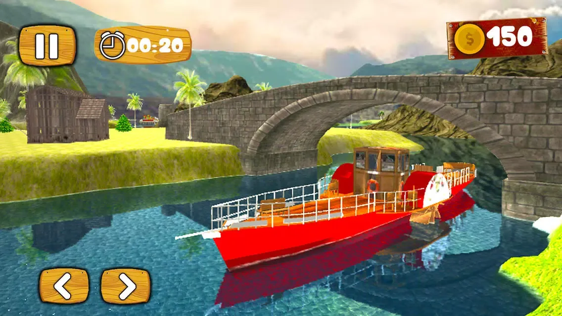Captures d'écran de Water Boat Taxi Driving Sim
