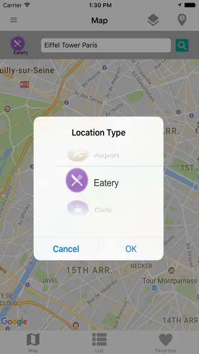 Capturas de tela do Locator - Find Places