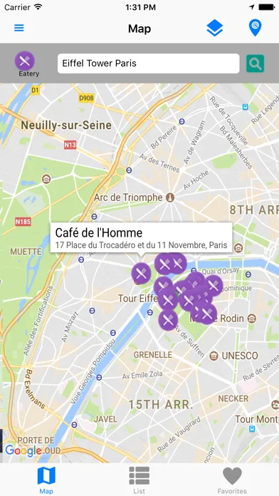Capturas de tela do Locator - Find Places