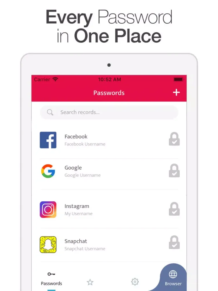 Fingerprint Login & Password iPad  স্ক্রিনশট
