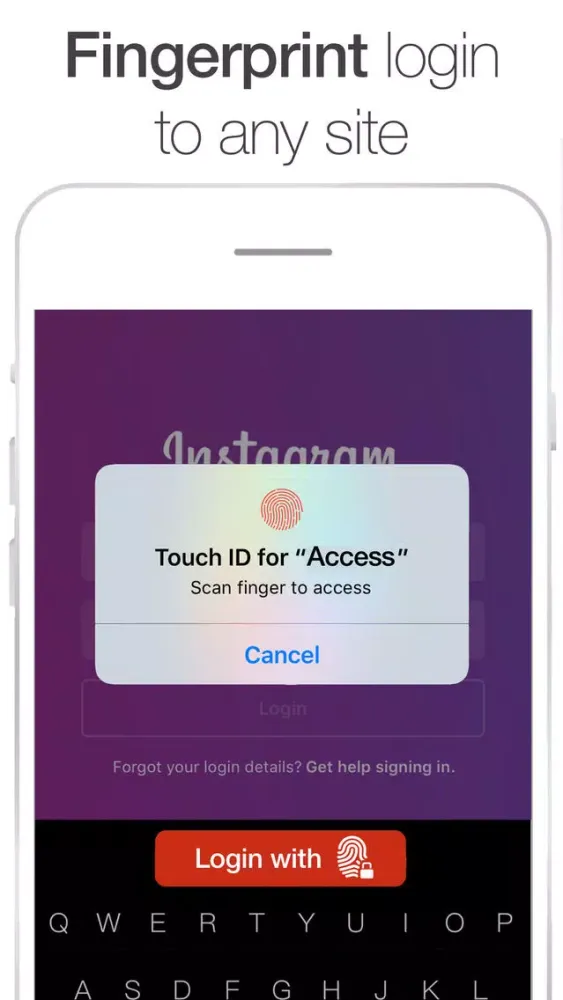 Fingerprint Login & Password স্ক্রিনশট