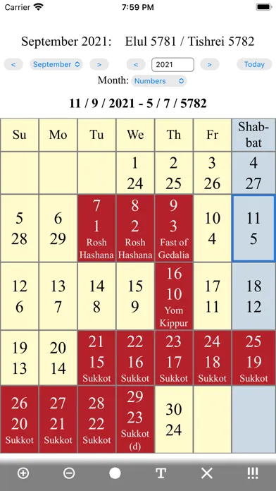 Screenshot di Jewish Calendar and Holidays L