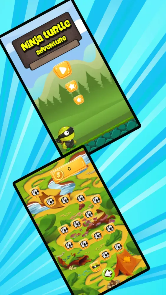 ninja turtle adventure 스크린샷