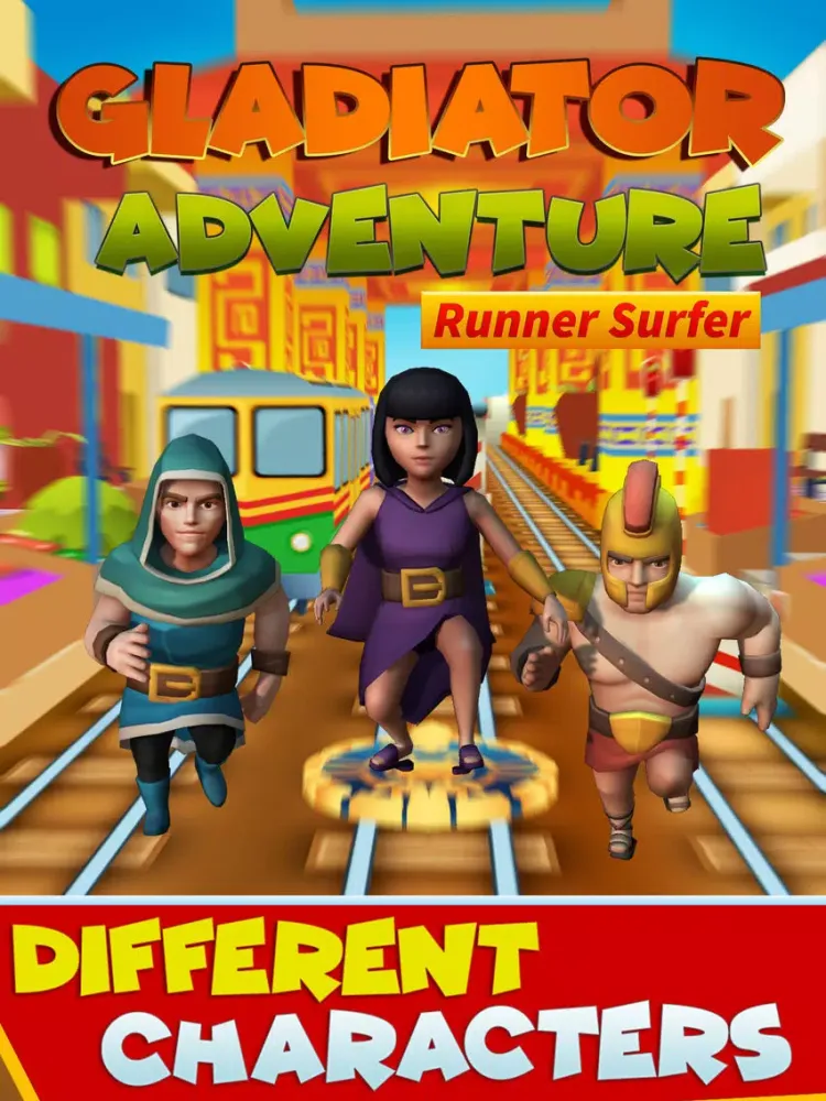 Tangkapan skrin GLADIATOR Train Runner Surfers iPad 