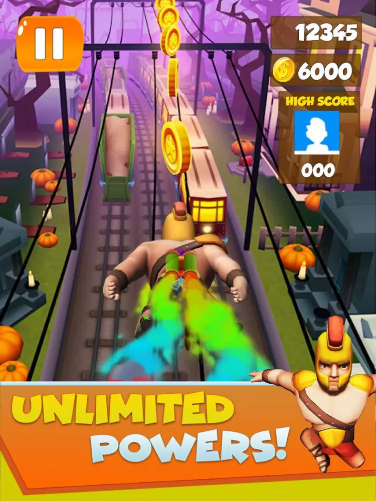 Tangkapan skrin GLADIATOR Train Runner Surfers iPad 
